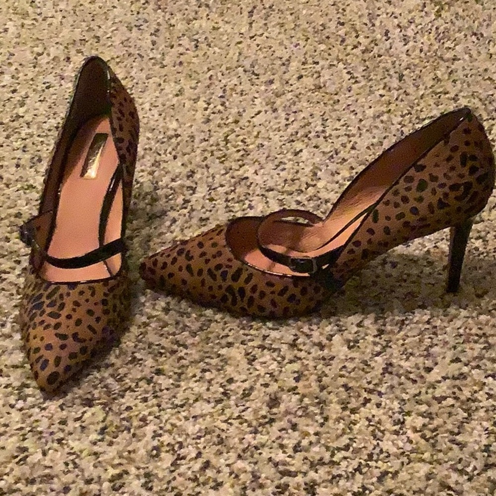 Halogen leopard-print heels